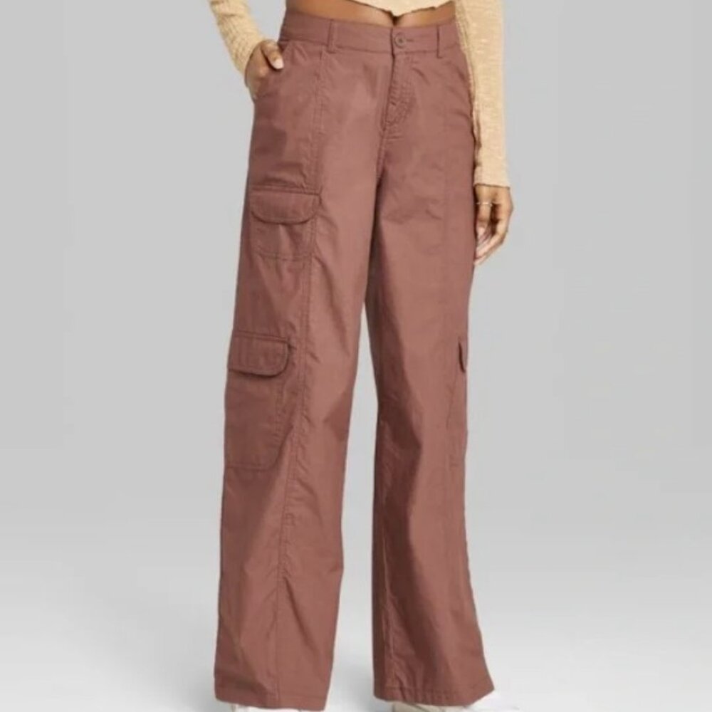 Wild Fable Women's Wide Leg Cargo Pants, XS